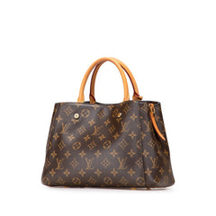 ルイ ヴィトン モノグラム モンテーニュBB ハンドバッグ ショルダーバッグ 2WAY M41055 ブラウン PVC レザー レディース LOUIS VUITTON 【中古】