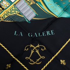 エルメス カレ90 VUE DU CARROSSE DE LA GALERE LA REALE クイーンの戴冠式 スカーフ レッド マルチカラー シルク レディース HERMES 【中古】