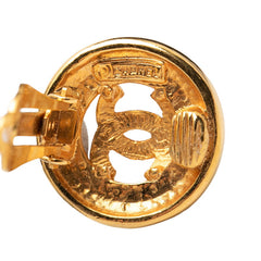 シャネル ココマーク ラウンド サークル イヤリング ゴールド メッキ レディース CHANEL 【中古】