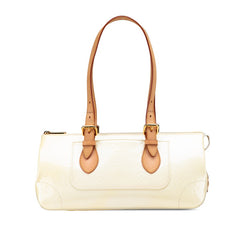 ルイ ヴィトン モノグラム ヴェルニ ローズウッド アヴェニュー ハンドバッグ ショルダーバッグ M93508 ペルル ホワイト パテントレザー レディース LOUIS VUITTON 【中古】