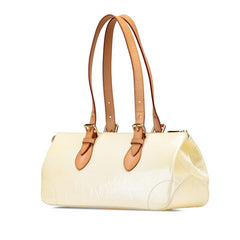 ルイ ヴィトン モノグラム ヴェルニ ローズウッド アヴェニュー ハンドバッグ ショルダーバッグ M93508 ペルル ホワイト パテントレザー レディース LOUIS VUITTON 【中古】