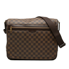 ルイ ヴィトン ダミエ スペンサー 斜め掛け ショルダーバッグ N58021 ブラウン PVC レザー メンズ LOUIS VUITTON 【中古】