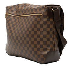 ルイ ヴィトン ダミエ スペンサー 斜め掛け ショルダーバッグ N58021 ブラウン PVC レザー メンズ LOUIS VUITTON 【中古】