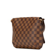 ルイ ヴィトン ダミエ ミュゼット タンゴ ショルダーバッグ ハンドバッグ N51255 ブラウン PVC レザー レディース LOUIS VUITTON 【中古】