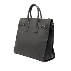 サンローラン サックドジュール スプール トートバッグ ショルダーバッグ 2WAY 480583 グレー レザー レディース SAINT LAURENT 【中古】