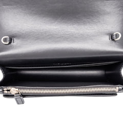 サンローラン サンセット ハンドバッグ 2WAY チェーン ショルダーバッグ 533026 ブラック レザー レディース SAINT LAURENT 中古