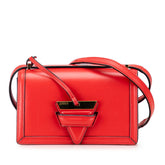 ロエベ バルセロナ ショルダーバッグ レッド レザー レディース LOEWE 【中古】