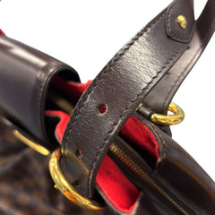 ルイ ヴィトン ダミエ システィナGM ハンドバッグ ショルダーバッグ N41540 ブラウン PVC レザー レディース LOUIS VUITTON 【中古】