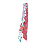 エルメス ツイリー Coup de Fouet au Bloc Rouge 鞭 ブロック ルージュ スカーフ ピンク マルチカラー シルク レディース HERMES 【中古】