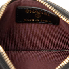 シャネル マトラッセ コインケース 小銭入れ ブラック ラムスキン レディース CHANEL 【中古】