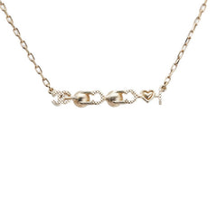 シャネル I LOVE COCO ハート モチーフ パール ネックレス ゴールド メッキ レディース CHANEL 中古