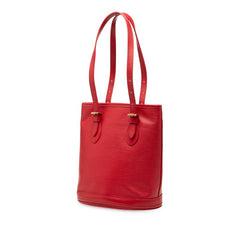 ルイ ヴィトン エピ プチ バケットPM ハンドバッグ M5899E ルージュ レッド レザー レディース LOUIS VUITTON 【中古】