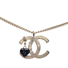 シャネル ココマーク ハート ペンダント ネックレス 01P ゴールド メッキ レディース CHANEL 【中古】