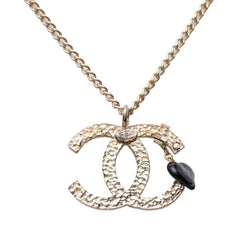 シャネル ココマーク ハート ペンダント ネックレス 01P ゴールド メッキ レディース CHANEL 【中古】