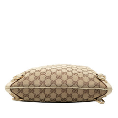 グッチ GGキャンバス アビー 斜め掛け ショルダーバッグ 131326 ベージュ アイボリー レザー レザー レディース GUCCI 中古