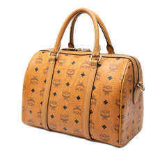 エム シー エム ヴィセトス ハンドバッグ ショルダーバッグ 2WAY ブラウン PVC レザー レディース MCM 【中古】