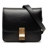 セリーヌ クラシックボックス スモール ショルダーバッグ ワンショルダー ブラック レザー レディース CELINE 【中古】