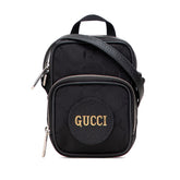 グッチ オフザグリッド ショルダーバッグ 643882 ブラック ナイロン レザー レディース GUCCI 【中古】