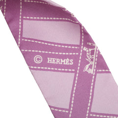 エルメス ツイリー BOLDUC ボルデュック スカーフ パープル シルク レディース HERMES 中古