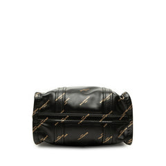 バレンシアガ ロゴ トートバッグ ショルダーバッグ 2WAY ブラック レザー レディース BALENCIAGA 中古