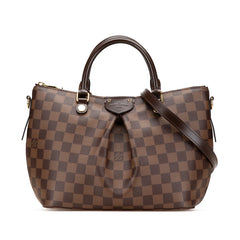 ルイ ヴィトン ダミエ シエナ PM ハンドバッグ ショルダーバッグ 2WAY N41545 ブラウン PVC レザー レディース LOUIS VUITTON 【中古】
