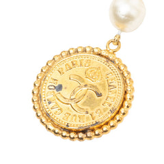 シャネル 31 RUE CAMBON カンボン ヴィンテージ チェーン ベルト ゴールド メッキ フェイクパール レディース CHANEL 【中古】