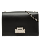 サンローラン 斜め掛け チェーン ショルダーバッグ ブラック レザー レディース SAINT LAURENT 【中古】