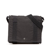 エルメス エールライン バサスPM 斜め掛け ショルダーバッグ グレー キャンバス レディース HERMES 【中古】