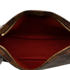 ルイ ヴィトン ダミエ トゥルース メイクアップ アクセサリーポーチ ハンドバッグ N51982 ブラウン PVC レザー レディース LOUIS VUITTON 【中古】