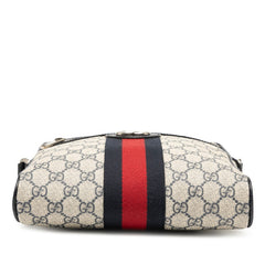 グッチ GGスプリーム オフィディア ショルダーバッグ 547926 ベージュ ネイビー PVC レザー レディース GUCCI 【中古】
