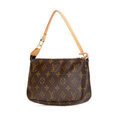 ルイ ヴィトン モノグラム ポシェット アクセソワール ハンドバッグ アクセサリーポーチ M40712 ブラウン PVC レザー レディース LOUIS VUITTON 【中古】