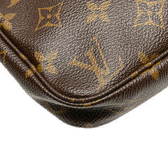 ルイ ヴィトン モノグラム ポシェット アクセソワール ハンドバッグ アクセサリーポーチ M40712 ブラウン PVC レザー レディース LOUIS VUITTON 【中古】