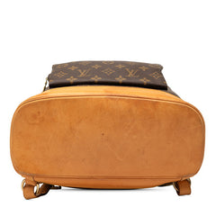 ルイ ヴィトン モノグラム モンスリGM リュック バックパック 巾着 M51135 ブラウン PVC レザー レディース LOUIS VUITTON 【中古】