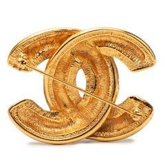 シャネル ココマーク マトラッセ ブローチ ゴールド メッキ レディース CHANEL 【中古】