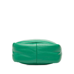 プラダ 三角ロゴプレート ミニハンドバッグ ショルダーバッグ 2WAY 1BA359 グリーン レザー レディース PRADA 【中古】