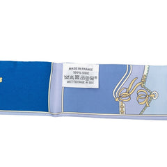 エルメス ツイリー カマイユ スカーフ 新タグ ブルー シルク レディース HERMES 【中古】