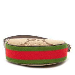 グッチ オフィディア ジャンボGG ミニハンドバッグ ワンショルダーバッグ 658551 ベージュ ブラウン キャンバス レザー レディース GUCCI 【中古】