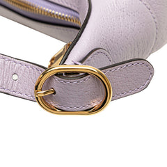 グッチ ジャンボGG GGミニバッグ ハンドバッグ ワンショルダーバッグ 658551 パープル ベージュ キャンバス レザー レディース GUCCI 【中古】