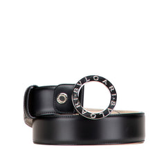 ブルガリ ブルガリブルガリ ベルト サイズ:44/110 ブラック レザー レディース BVLGARI 【中古】