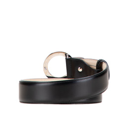 ブルガリ ブルガリブルガリ ベルト サイズ:44/110 ブラック レザー レディース BVLGARI 【中古】