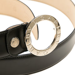 ブルガリ ブルガリブルガリ ベルト サイズ:44/110 ブラック レザー レディース BVLGARI 【中古】