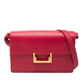 サンローラン クラシック ルル 斜め掛け ショルダーバッグ 318025 レッド レザー レディース SAINT LAURENT 【中古】