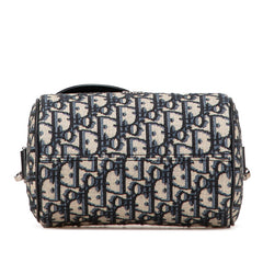 ディオール オブリーク サドル ローラー 斜め掛け ショルダーバッグ ハンドバッグ 2WAY ネイビー ベージュ ブラック キャンバス レザー レディース Dior 【中古】