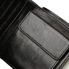 シャネル ココマーク 二つ折り財布 ブラック キャビアスキン レディース CHANEL 【中古】