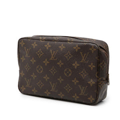 ルイ ヴィトン モノグラム トゥルース トワレット 23 ポーチ コスメポーチ M47524 ブラウン PVC レザー レディース LOUIS VUITTON 【中古】