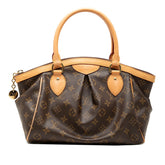 ルイ ヴィトン モノグラム ティヴォリPM ハンドバッグ M40143 ブラウン PVC レザー レディース LOUIS VUITTON 中古