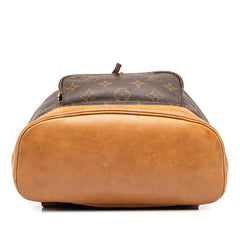 ルイ ヴィトン モノグラム モンスリMM リュック バックパック M51136 ブラウン PVC レザー レディース LOUIS VUITTON 中古