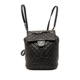 シャネル マトラッセ ココマーク リュック バックパック ブラック ラムスキン レディース CHANEL 【中古】