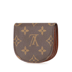 ルイ ヴィトン モノグラム ポルトモネグゼ コインケース M61970 ブラウン PVC レザー レディース LOUIS VUITTON 【中古】