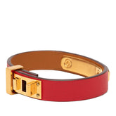 エルメス アスドゥクール ブレスレット サイズ:T2 レッド ヴォースイフト レディース HERMES 【中古】